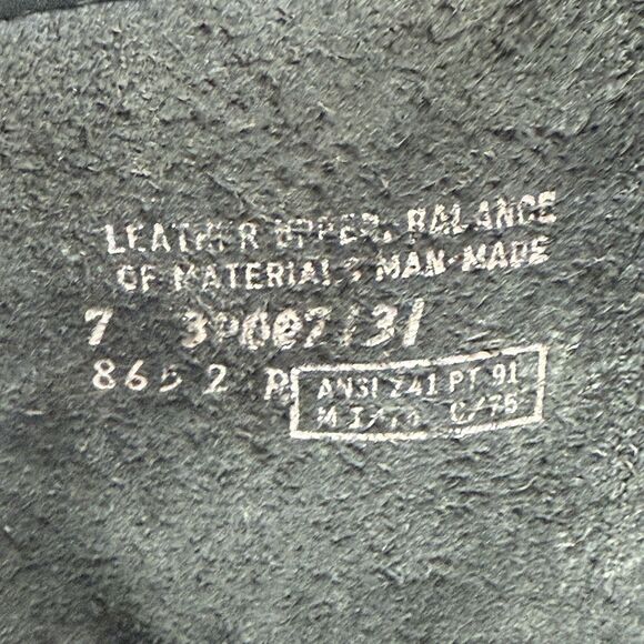 Vintage Harley Davidson Riding Boots Mens Size 7 Leather Harness Eagle Steel Toe - Picture 8 of 14